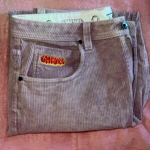 Empyre courdoroy lilac pants.